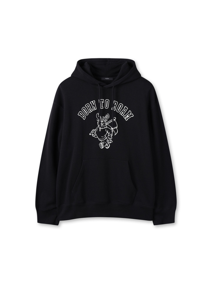 공용) 코튼 테리 그래픽 스웨트후디