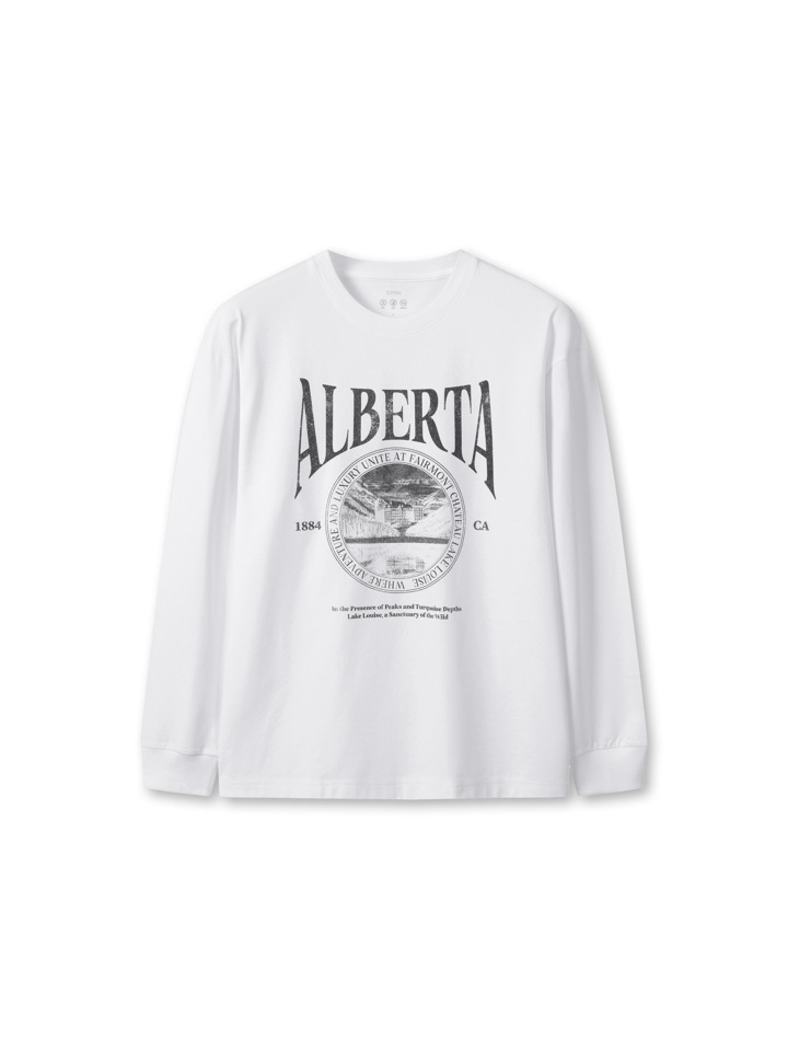 남성) 쿨에어 코튼 그래픽 긴팔 티