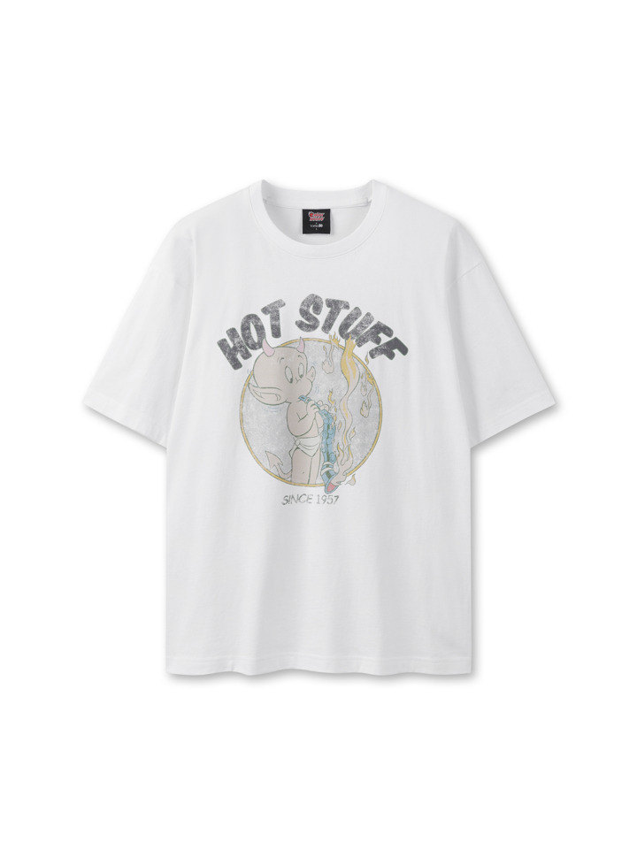 공용) 콜라보 그래픽 반팔 티 (핫 스터프)