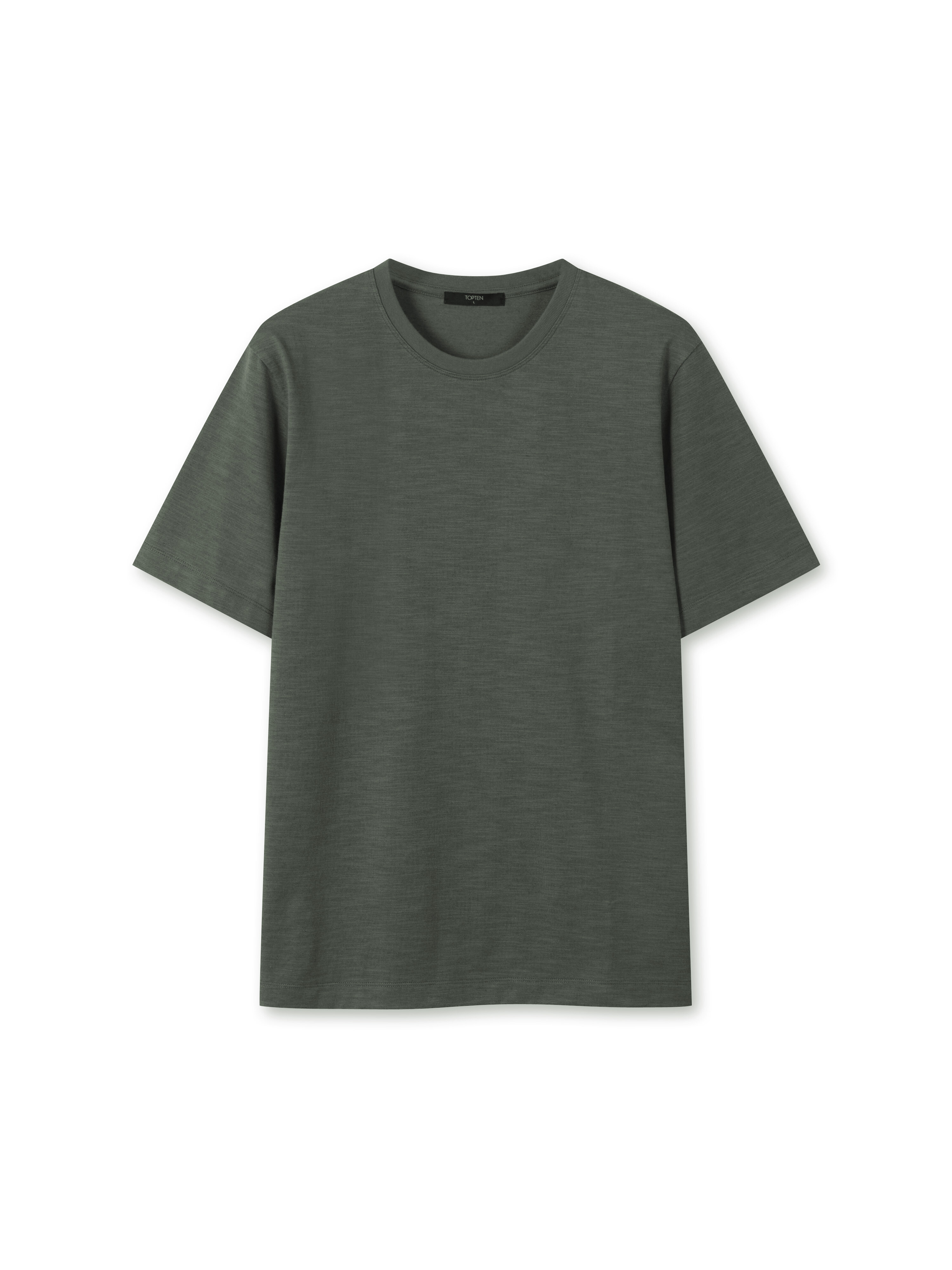 공용) 리넨혼방 베이직 반팔 티