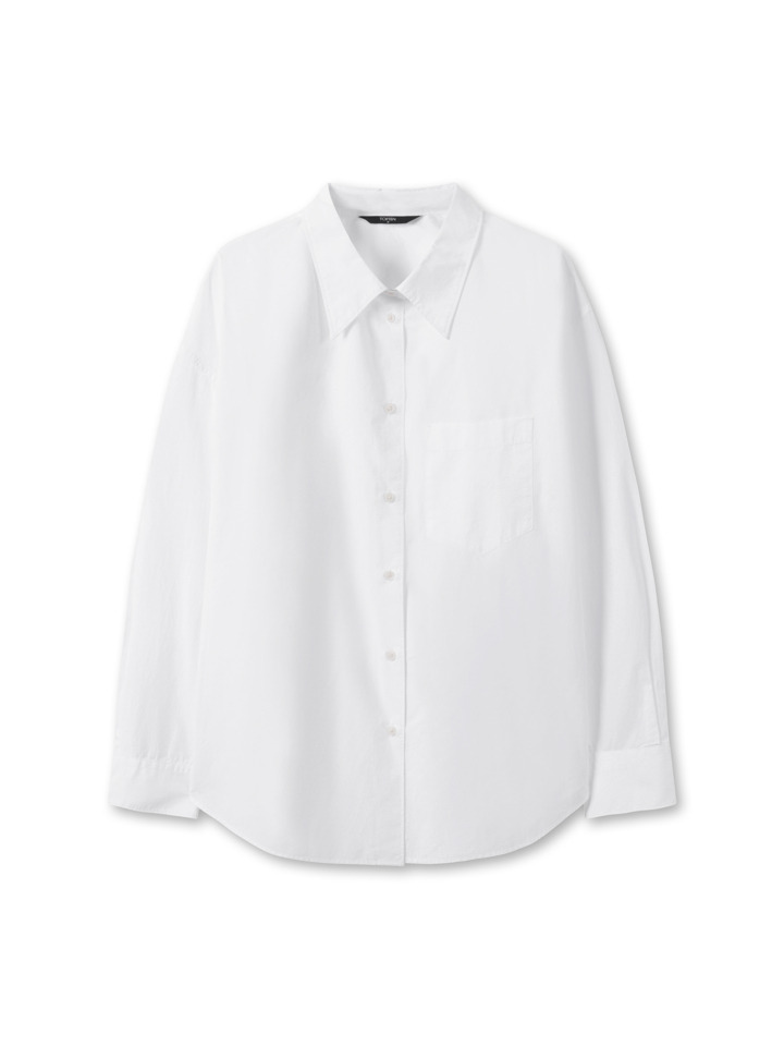여성) 포플린 오버핏 셔츠