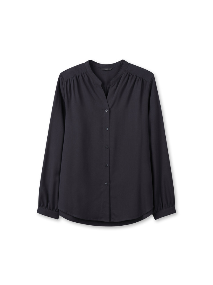 여성) 레이온 V넥 블라우스