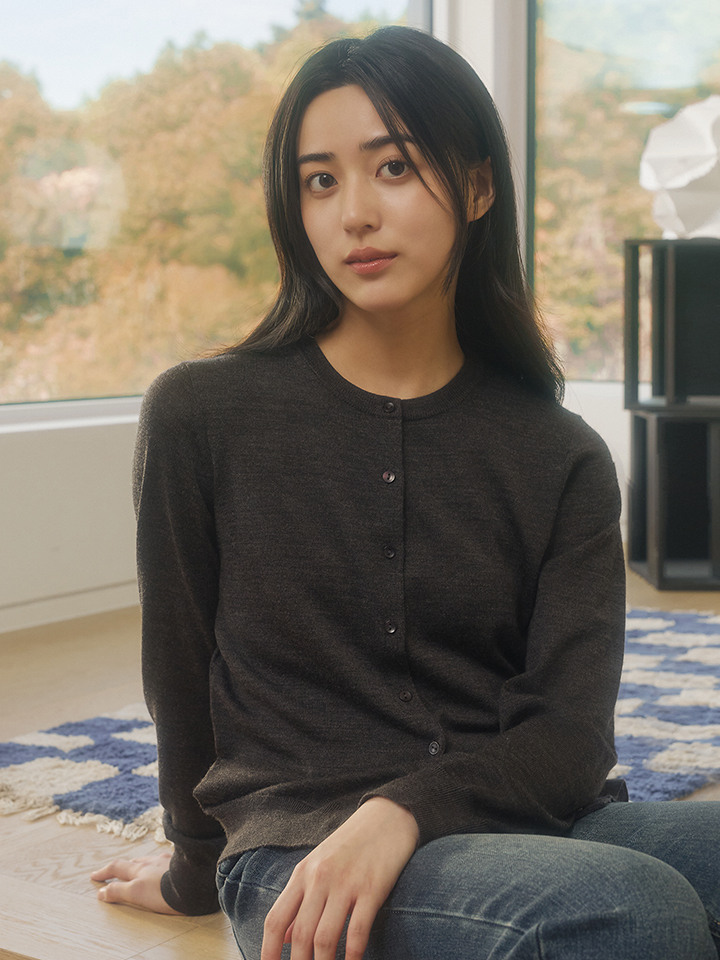 여성) 프리미엄 화인 메리노 가디건