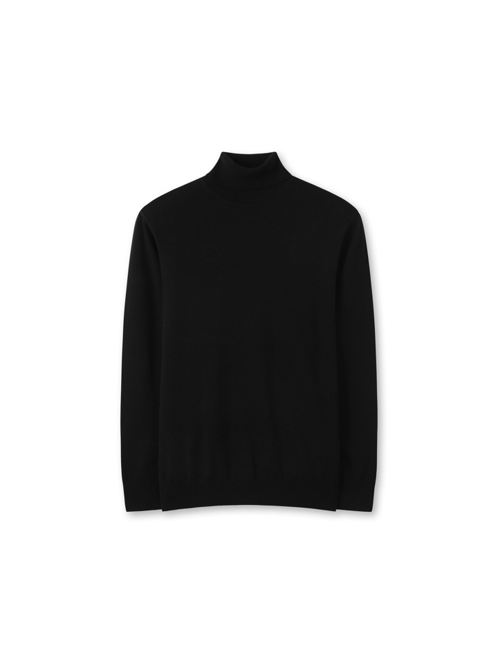 남성) ON AIR 플레인 터틀넥 스웨터