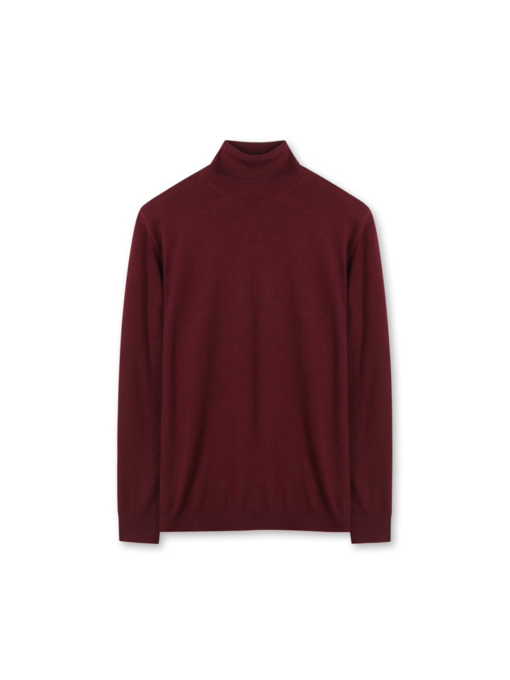 남성) ON AIR 플레인 터틀넥 스웨터