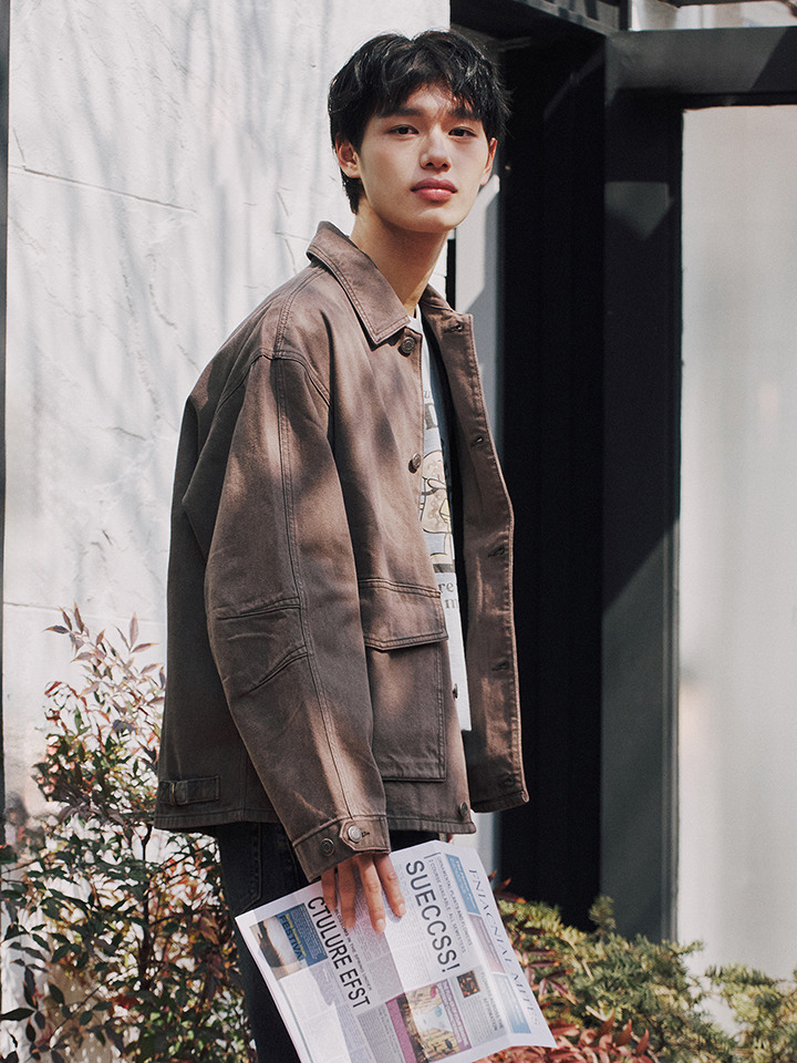 남성) 데님 트러커 재킷