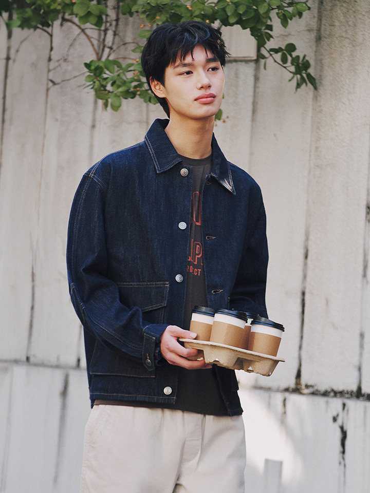 남성) 데님 트러커 재킷