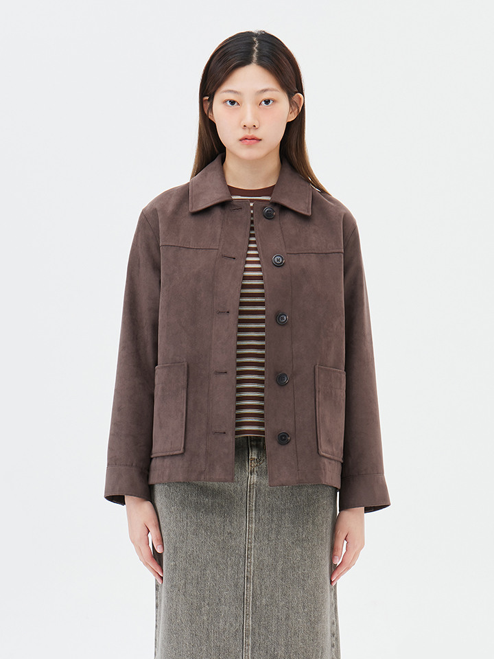 여성) 스웨이드 재킷