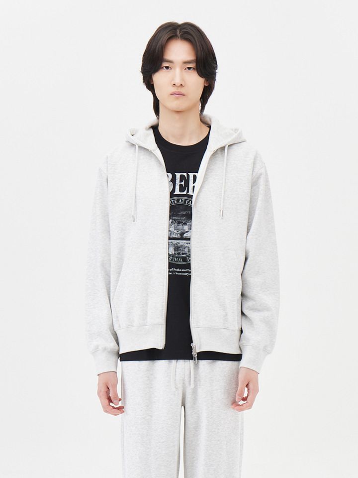 공용) 플리스 베이직 후드 집업