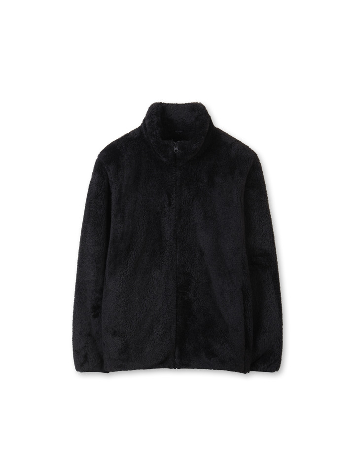 공용) 플러피플리스 하이넥 집업