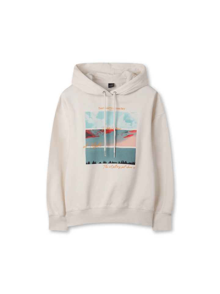 여성) 플리스 그래픽 후디 (푸른하늘의날 캠페인)