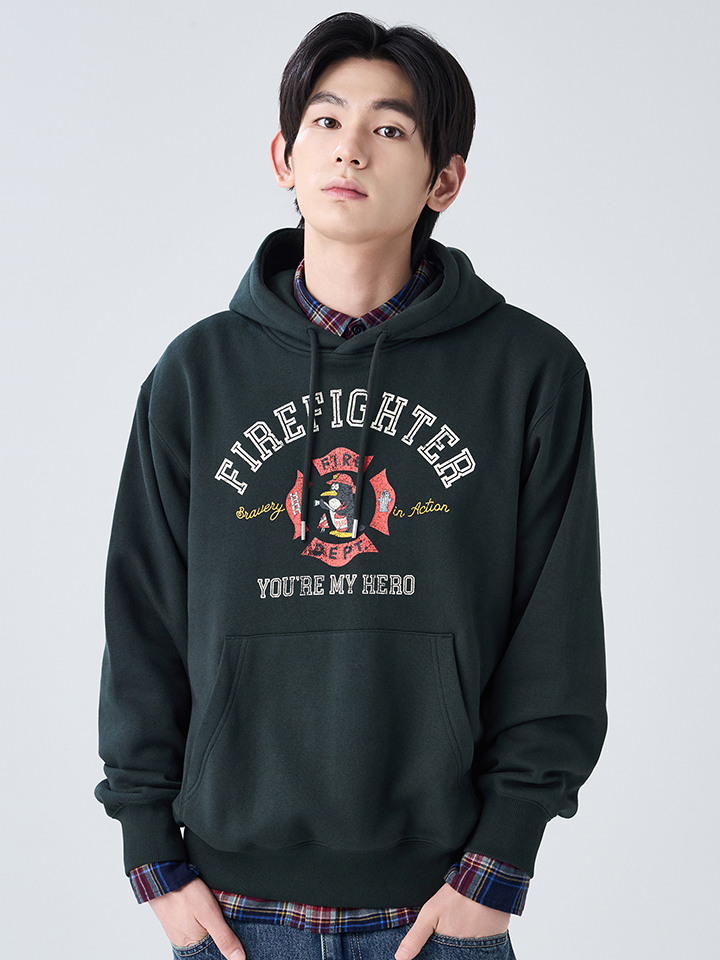 공용) 플리스 그래픽 후드 (소방의날 캠페인 X 노이신)