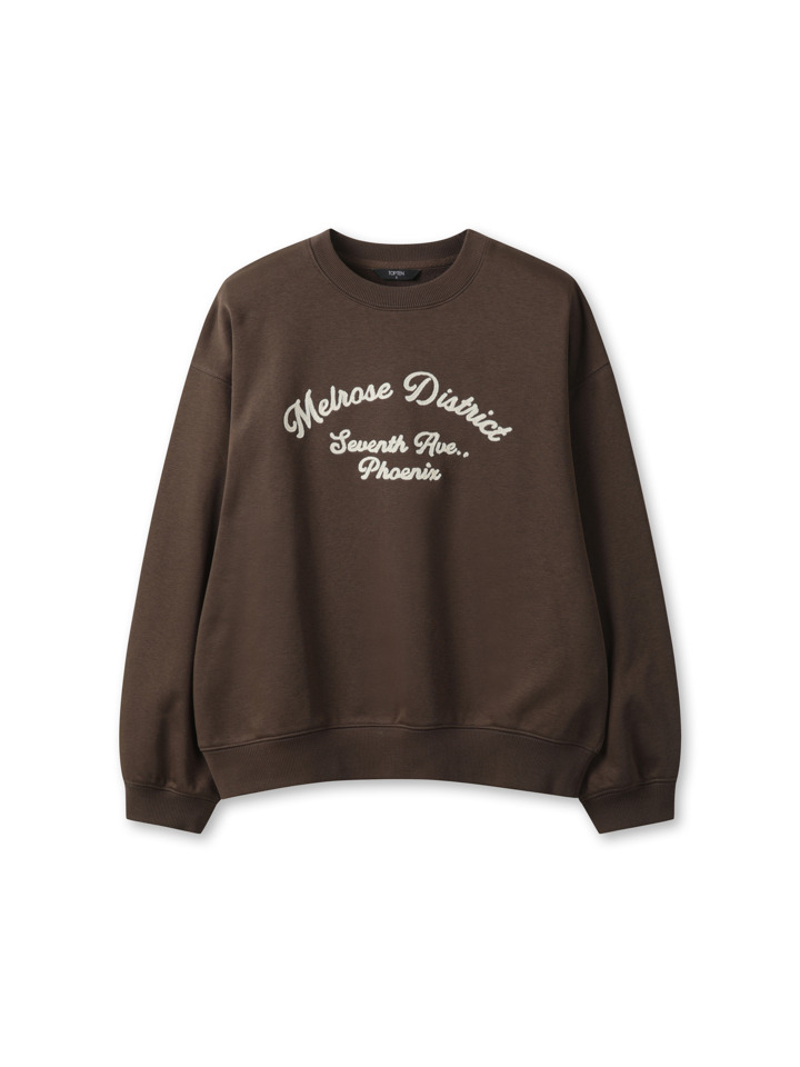 여성) 플리스 그래픽 스웨트셔츠