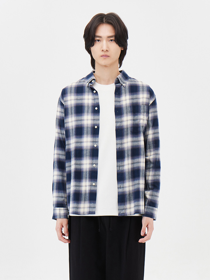 남성) 플란넬 버튼다운 셔츠