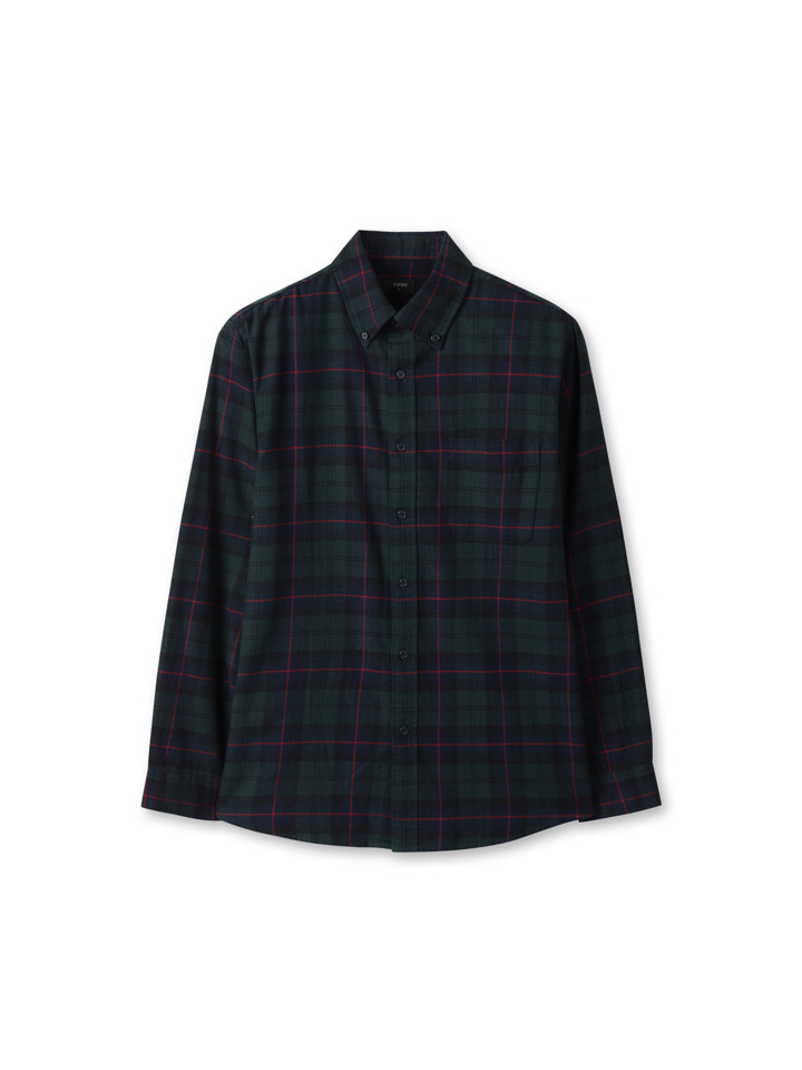 남성) 플란넬 버튼다운 셔츠