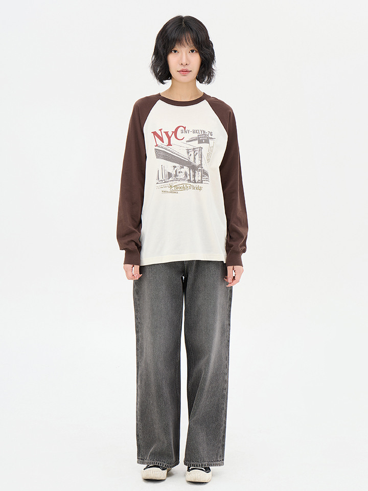 여성) 와이드 데님