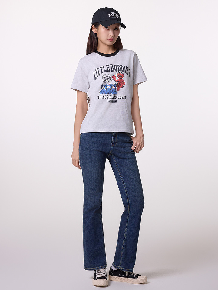 여성) 슬림 플레어 데님