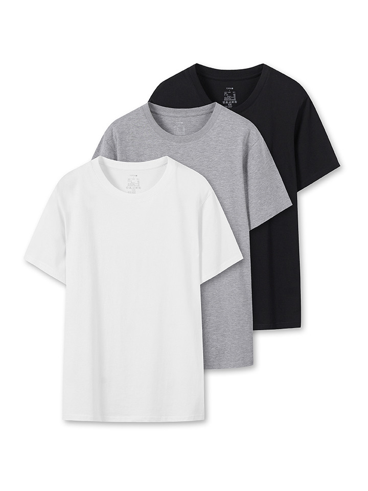 공용) 코튼 베이직 반팔 티 3PACK