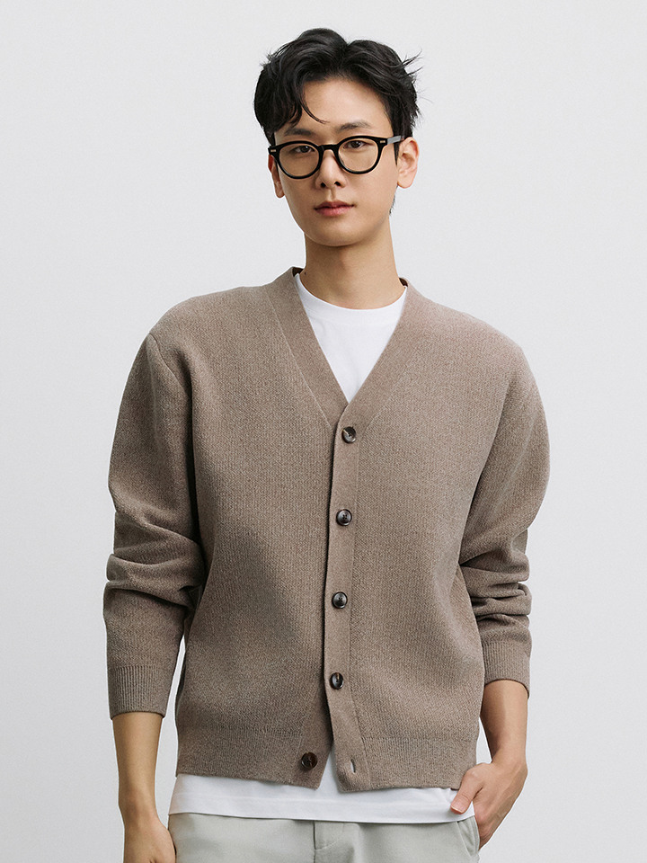 남성) 셔닐 브이넥 가디건