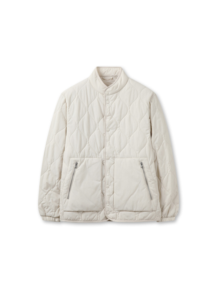 남성) 카라 퀼팅 점퍼