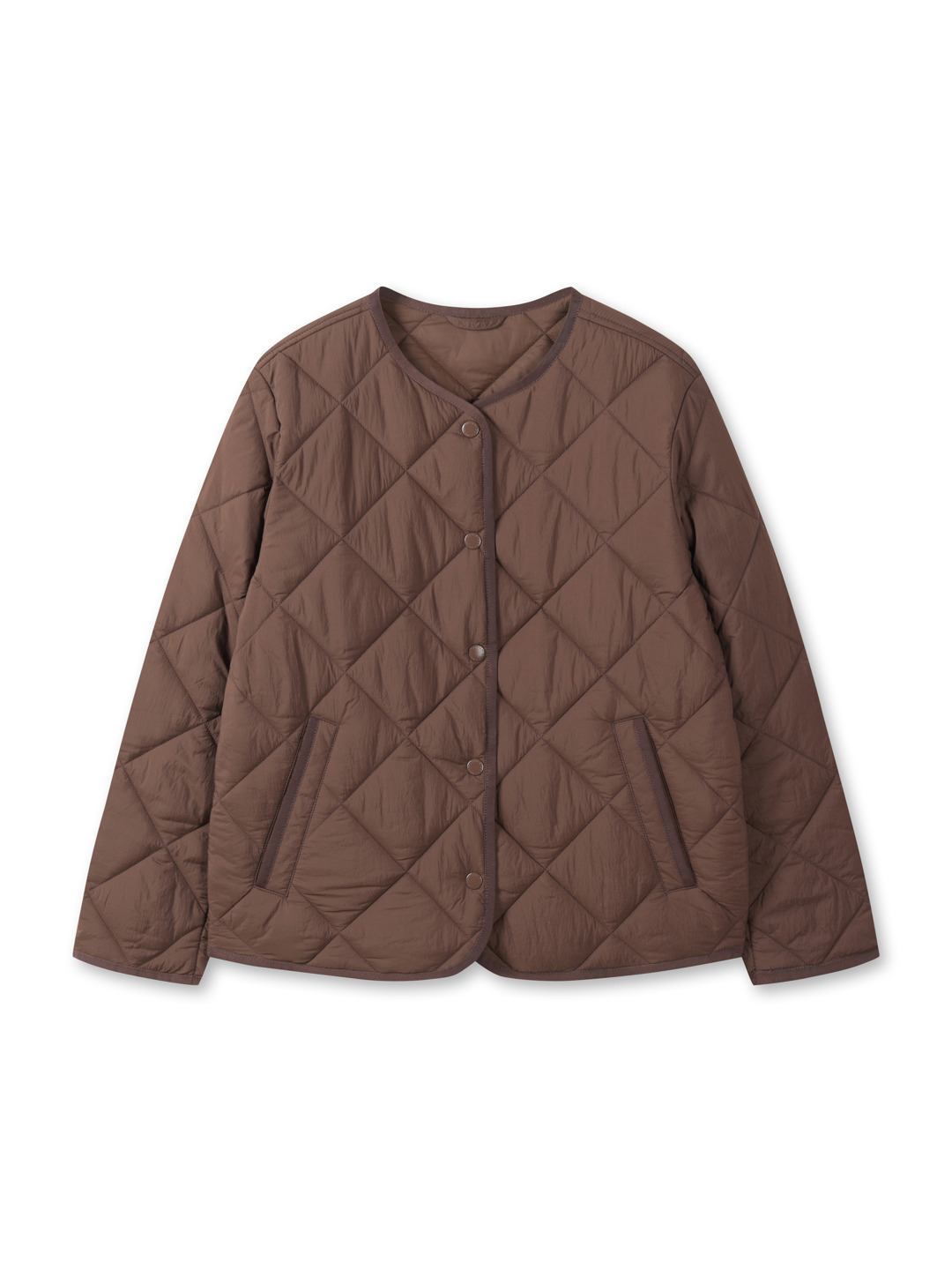 여성) 다이아 퀼팅 점퍼