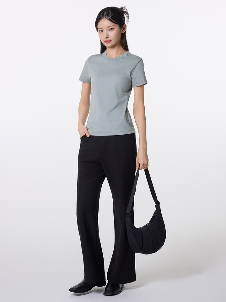 여성) 저지 부츠컷 이지 슬랙스