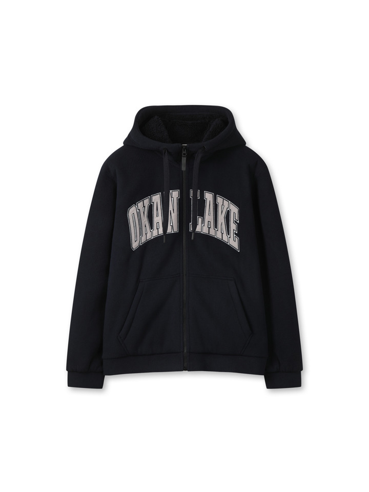 공용) 보아 본딩 그래픽 후드 집업