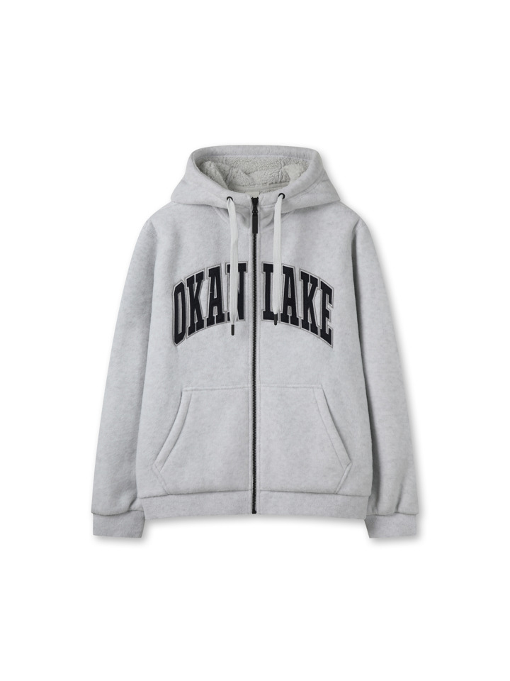 공용) 보아 본딩 그래픽 후드 집업