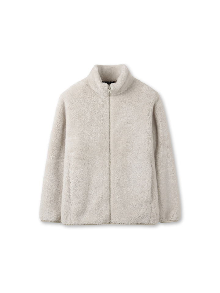 공용) 플러피플리스 하이넥 집업