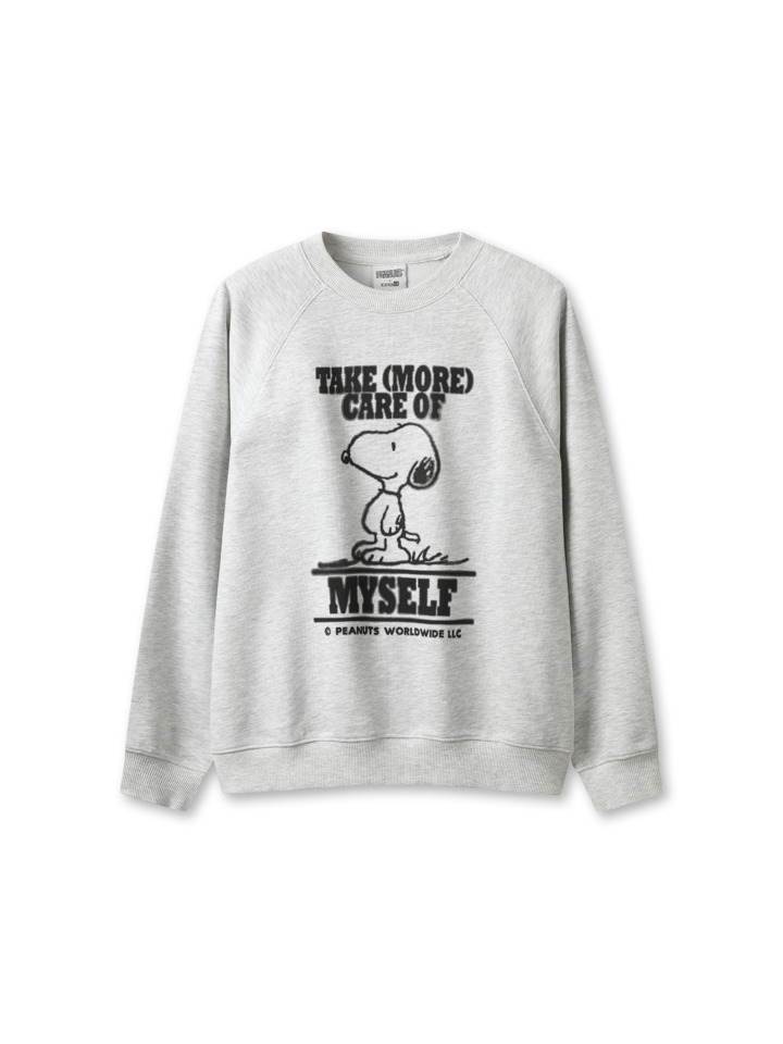 여성) [피너츠] 소프트 테리 스웨트셔츠