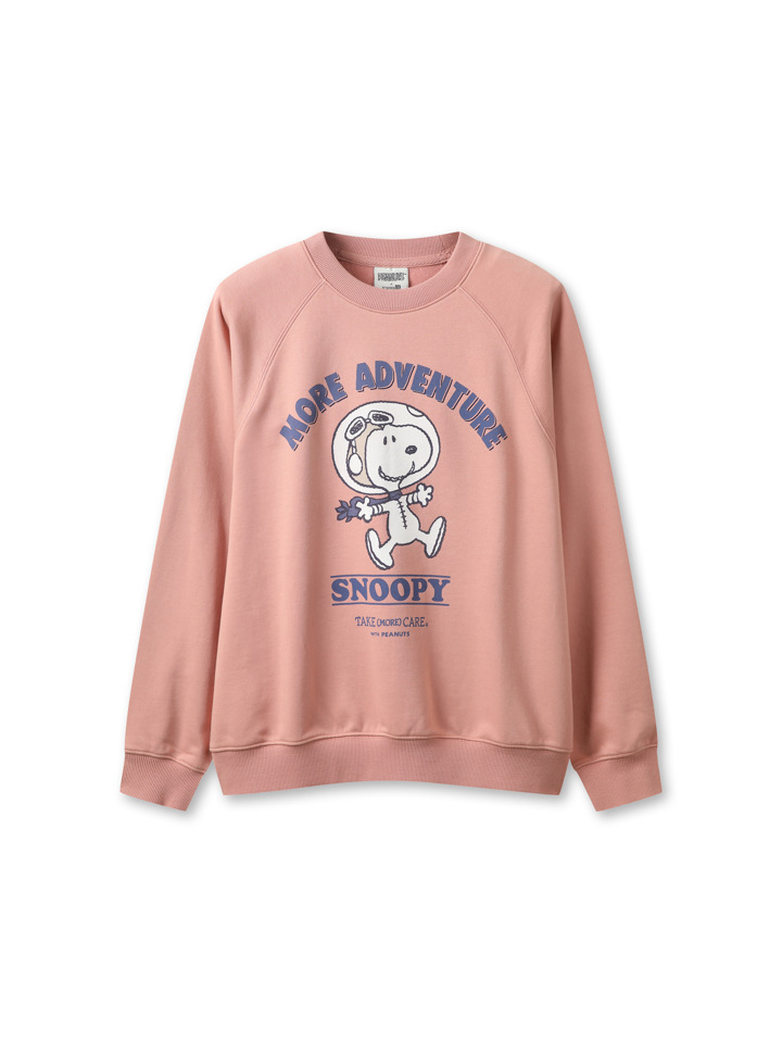 여성) [피너츠] 소프트 테리 스웨트셔츠