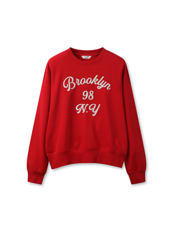 여성) 소프트 테리 그래픽 스웨트셔츠