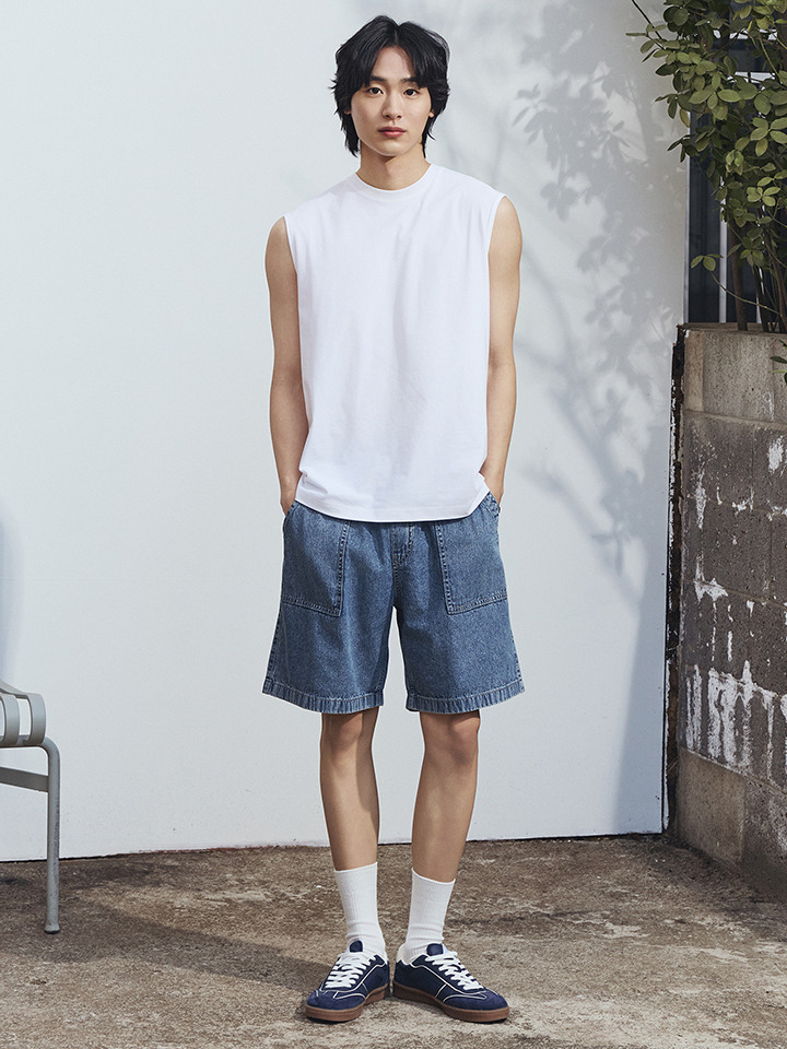 남성) COOL 이지 데님 쇼츠
