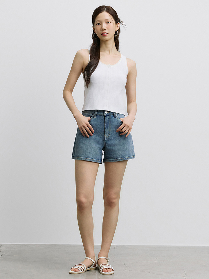 여성) COOL 3부 데님 쇼츠
