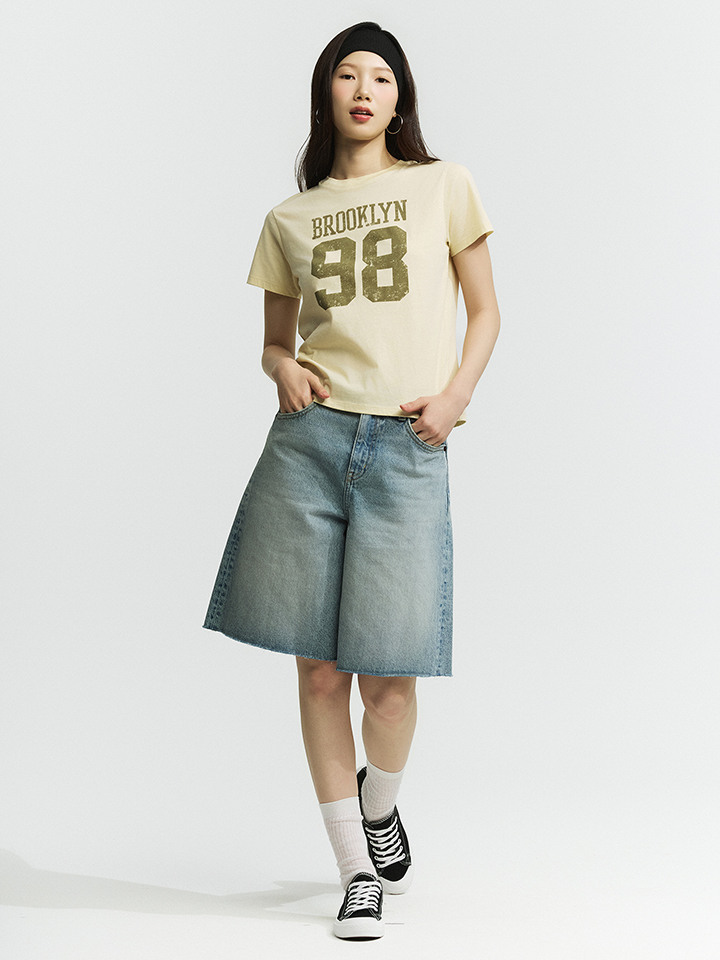 여성) COOL  버뮤다 데님 쇼츠