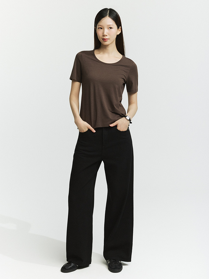 여성) COOL 와이드 데님