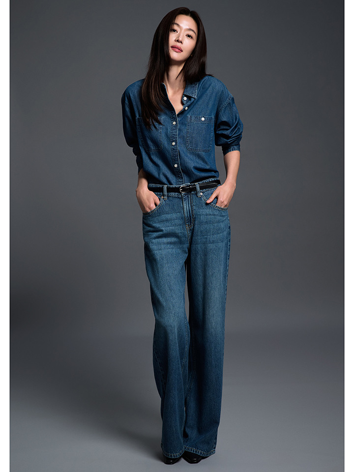 여성) COOL 와이드 데님