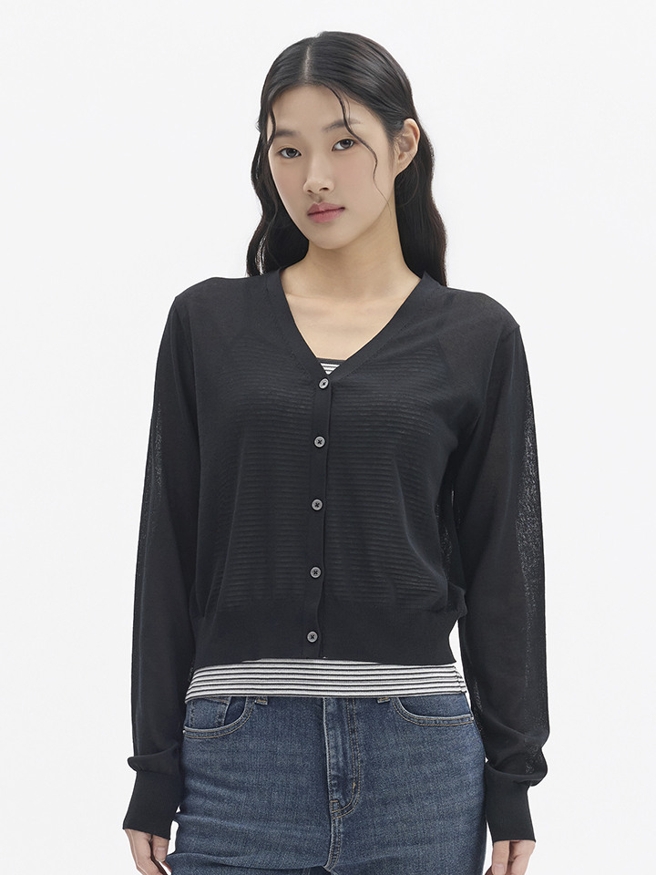 여성) 쿨라이트 브이넥 가디건