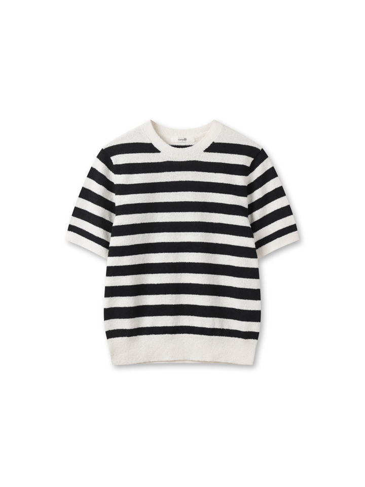 여성) 부클 크루넥 스웨터