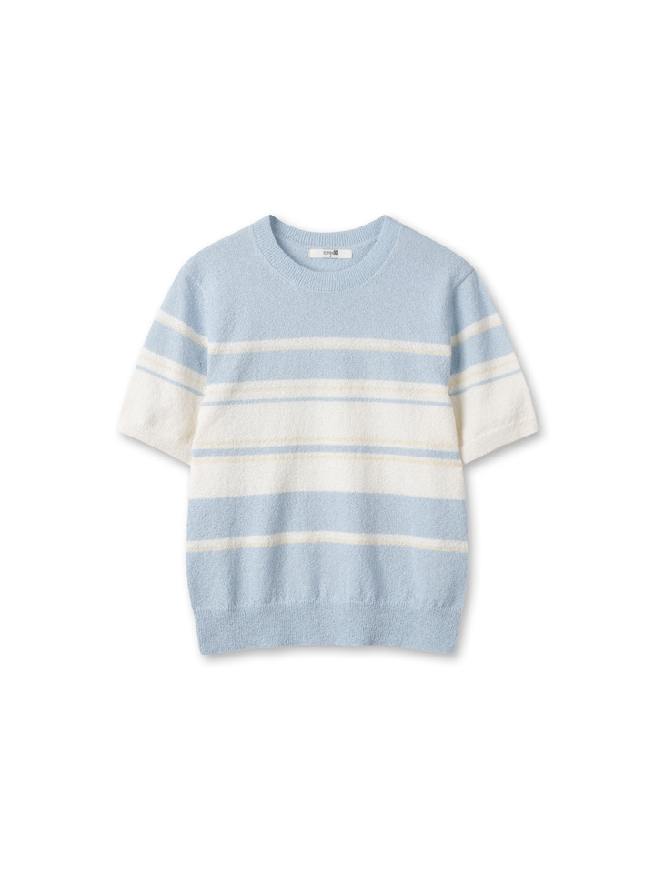 여성) 부클 크루넥 스웨터