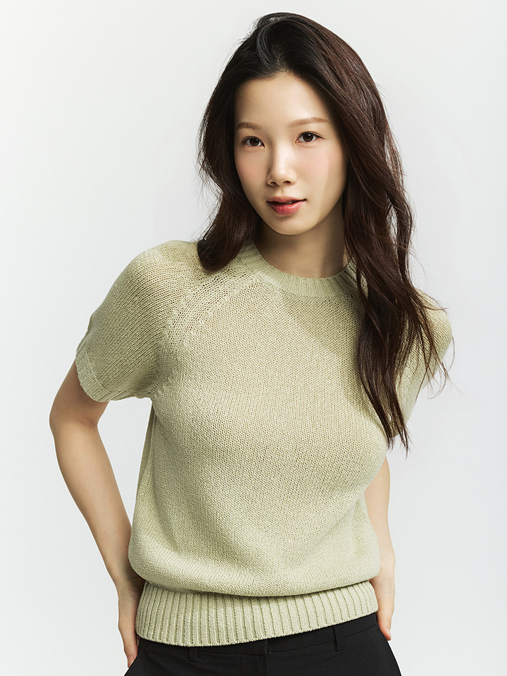 여성) 리넨블렌드 크루넥 스웨터