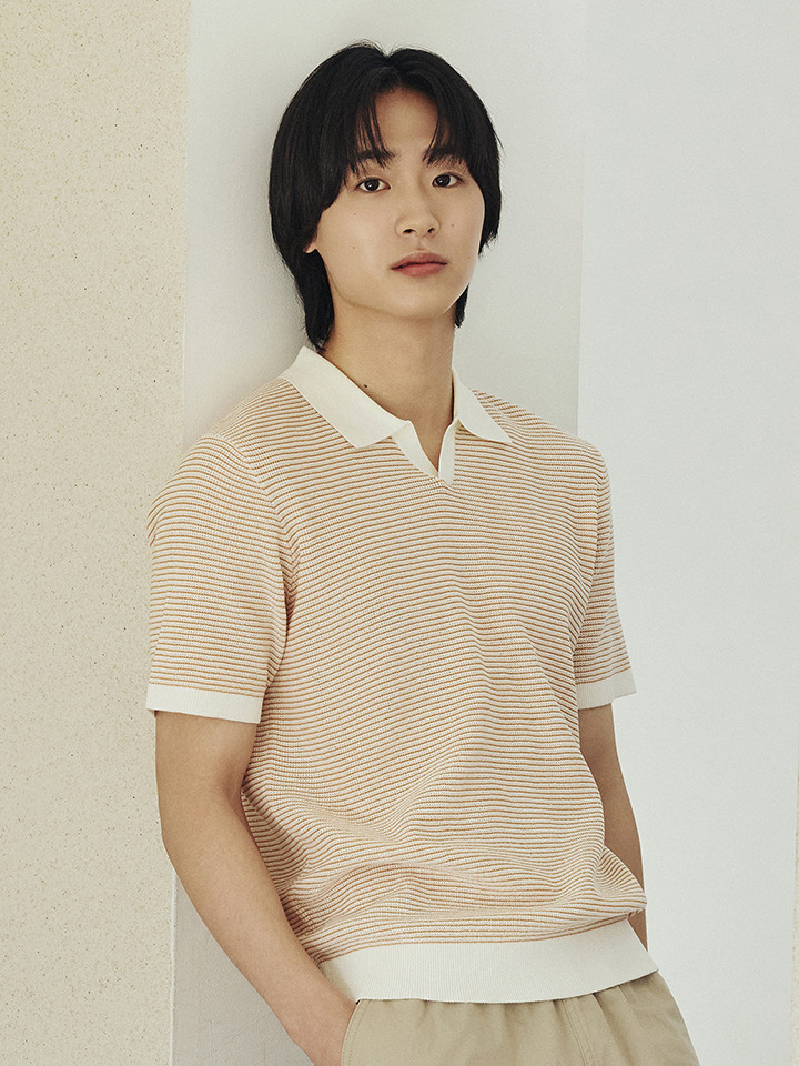 남성) 쿨라이트 오픈카라 스웨터