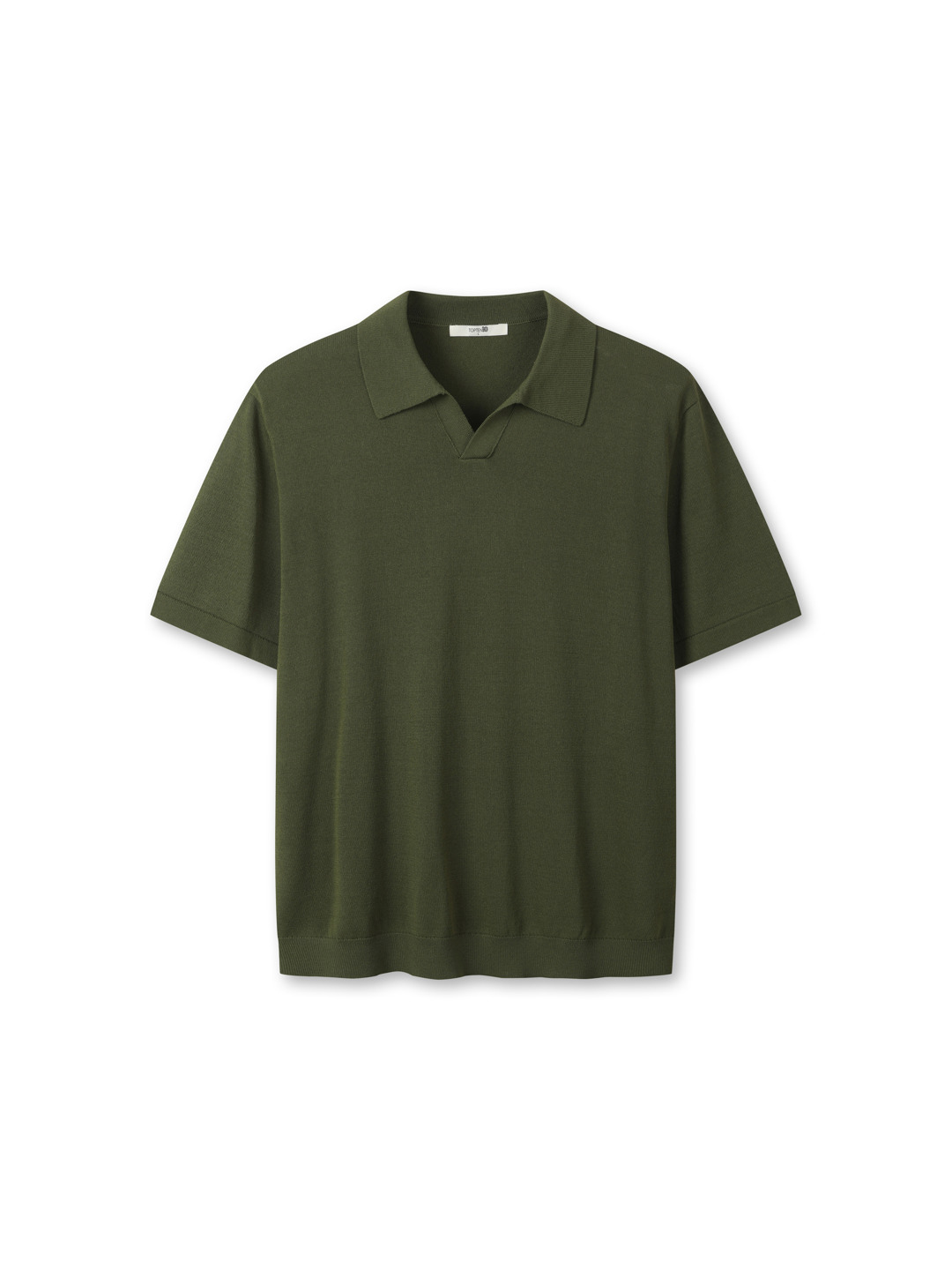 남성) 리넨블렌드 오픈카라 스웨터