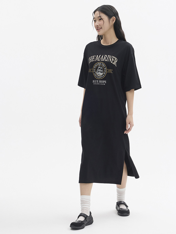 여성) 그래픽 원피스 