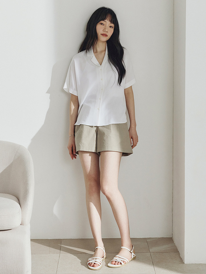 여성) COOL 리넨블렌드 이지 쇼츠