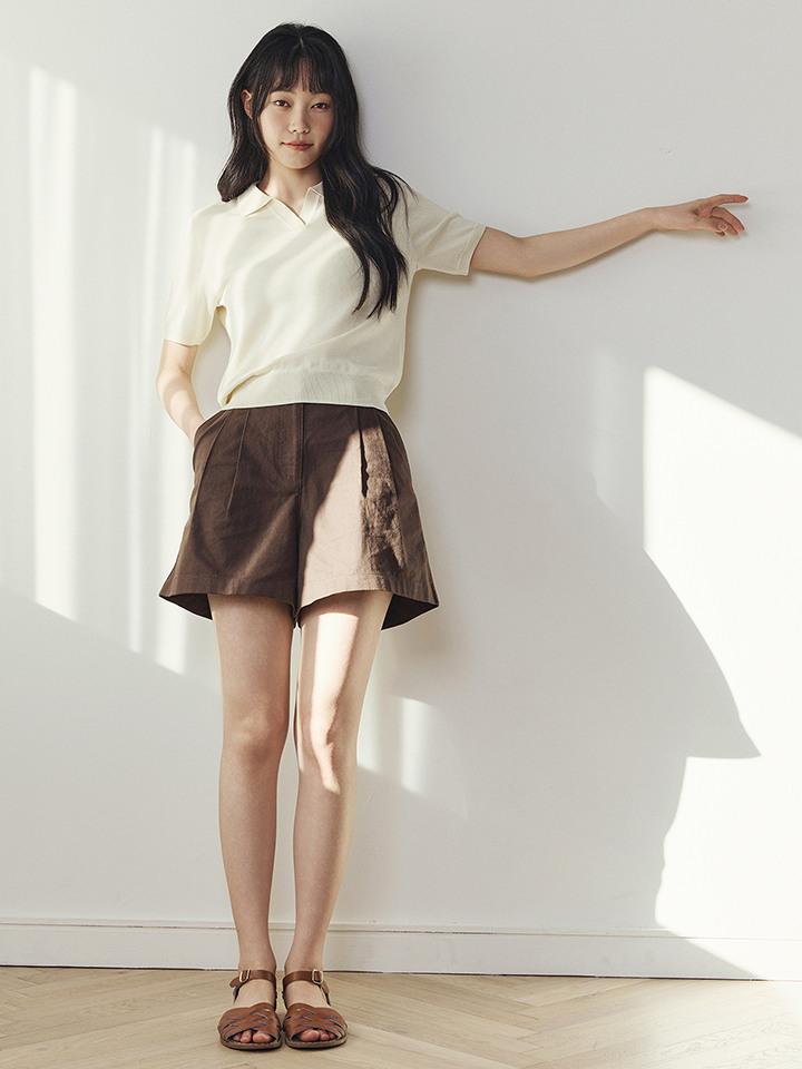 여성) COOL 리넨블렌드 이지 쇼츠