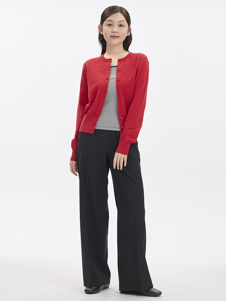 여성) 컴포트 와이드 이지 슬랙스