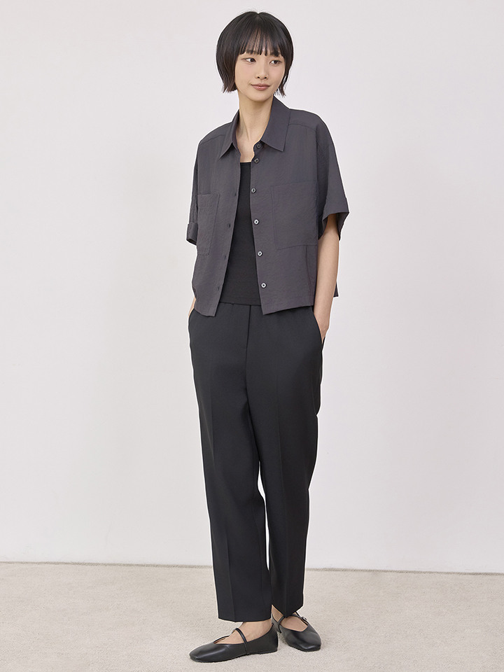 여성) 슬림 이지 슬랙스