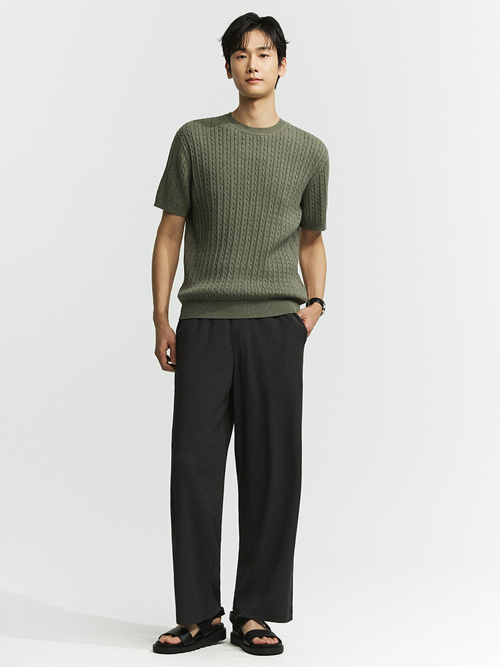 남성) 크링클 와이드 팬츠