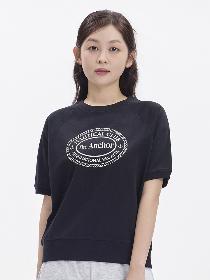 여성) COOLAir코튼 더블니트 스웨트셔츠 (반팔)